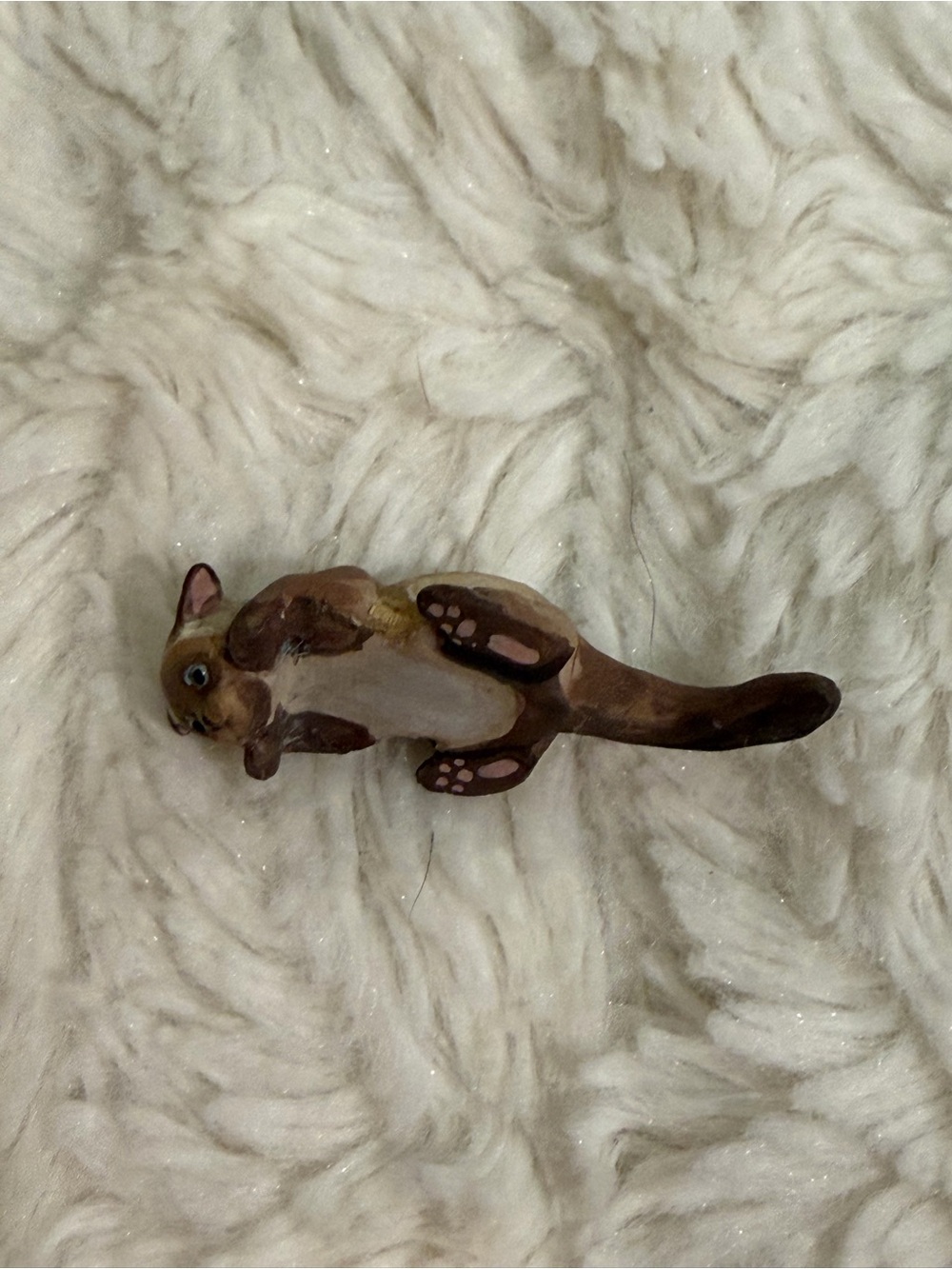 Antique Dollhouse Accessories, brass candlesticks, Dalmatian, Cat, Painting etc - Picture 4 of 10